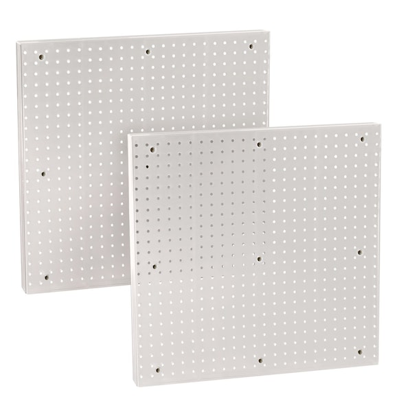 Azar Displays Pegboard Wall Panel Storage Solution, Size: 24'' x 24'', 2PK 772424-WHT-2PK - main